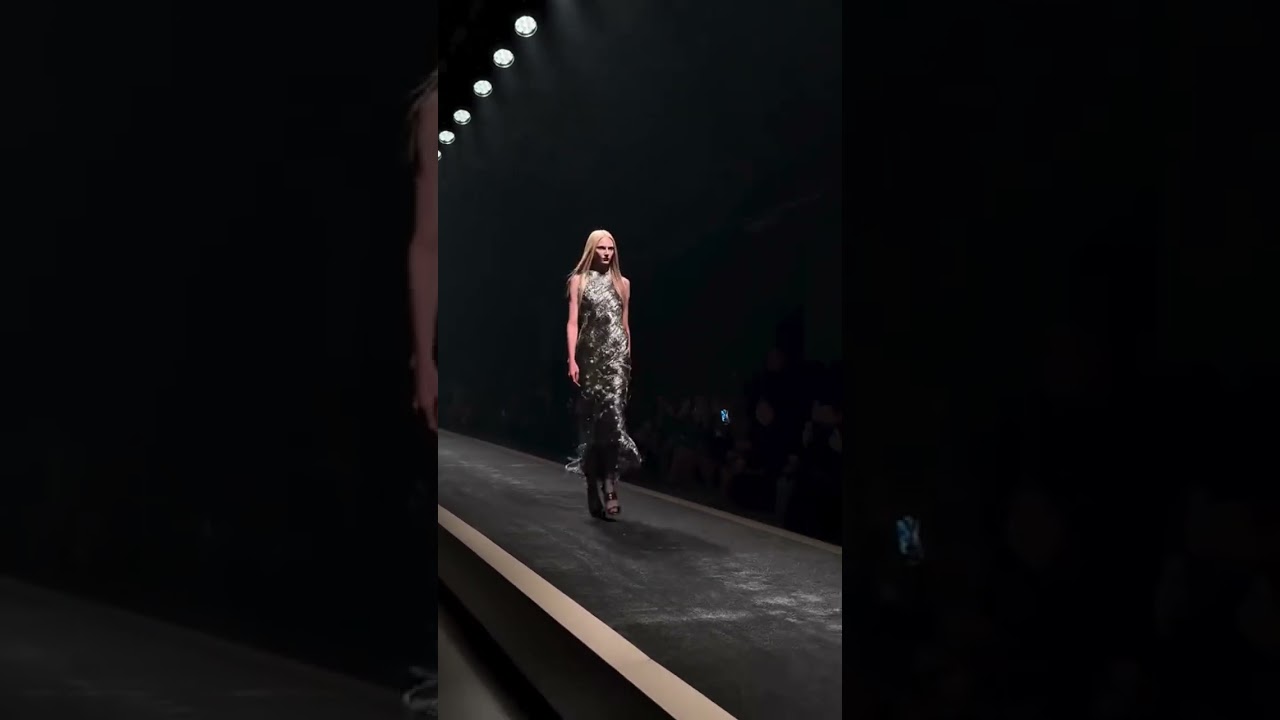 Alex Consani walking for Versace | FW25