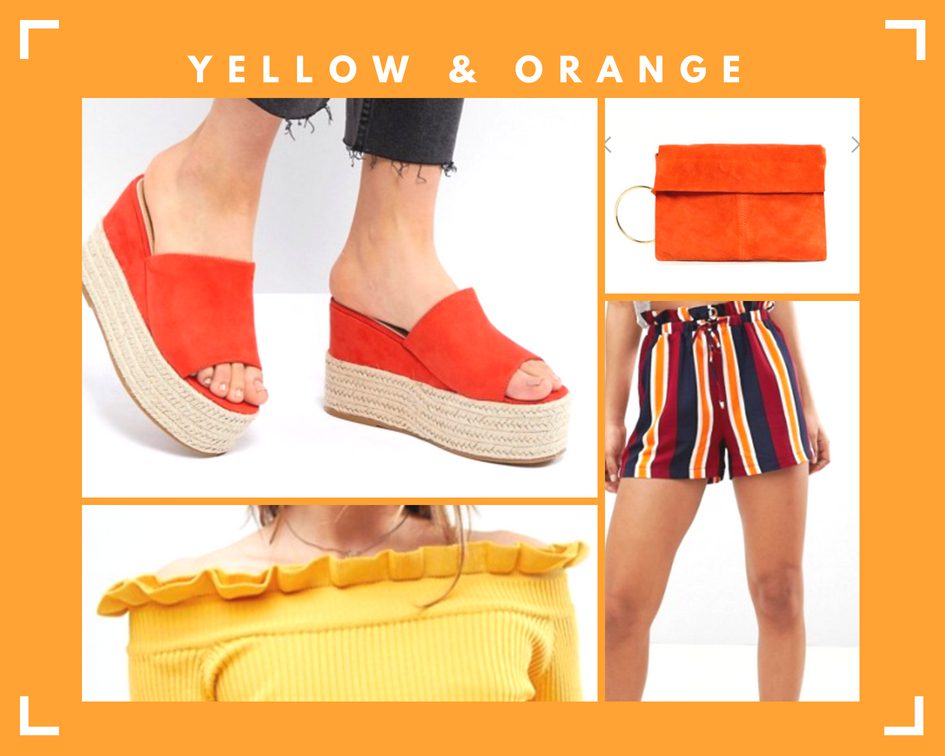 summer fashion trends yellow orange asos