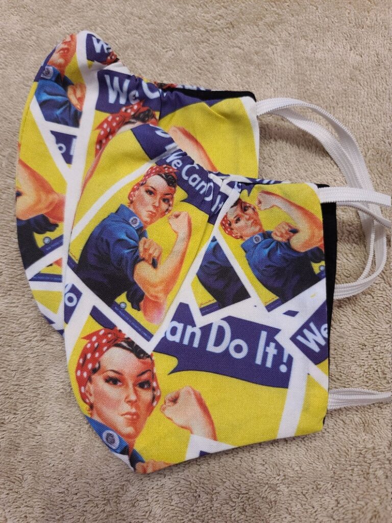Rosie the Riveter face mask
