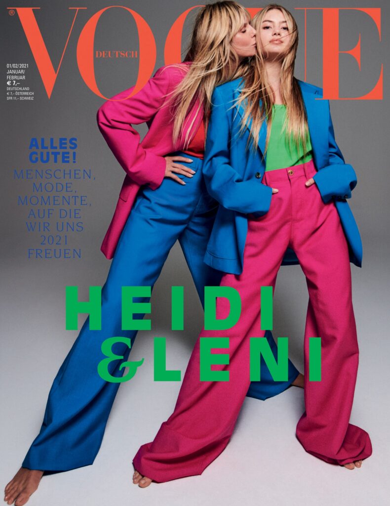 Vogue Germany Heidi Klum Leni Klum January/February 2021