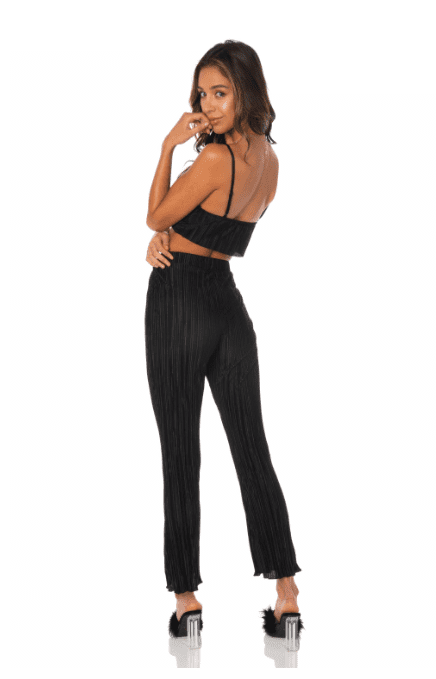 Nadia Mejia in Black Pants