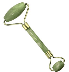 Photo of Green Jade Roller with Dual Sided rollers, one being larger than the other