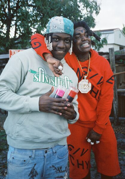 Lil Yachty and Kodak Black smile for the camera