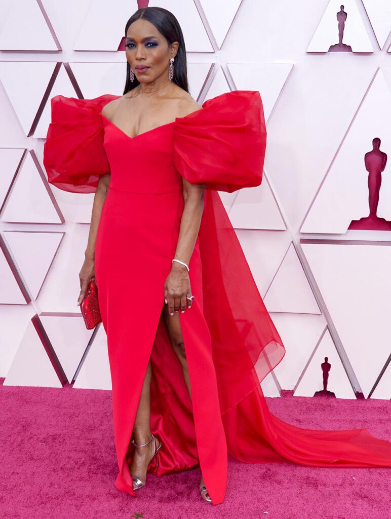 Angela Bassett at The Oscars by Chris Pizzello.