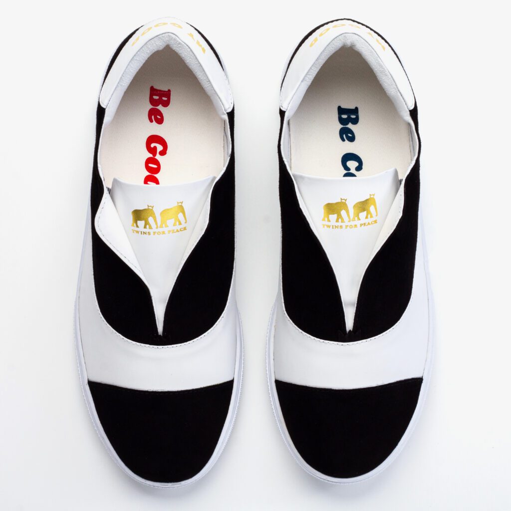 MG Slip Ons in Black and White