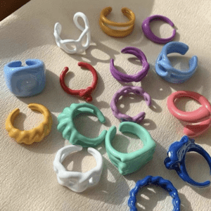 Photo of Clay Rings on Etsy