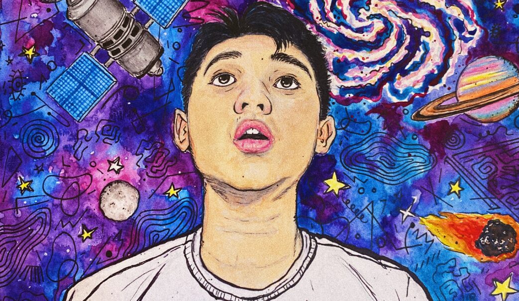 Album art for Bowen's debut EP 'godspeed' (@ajithefairy)