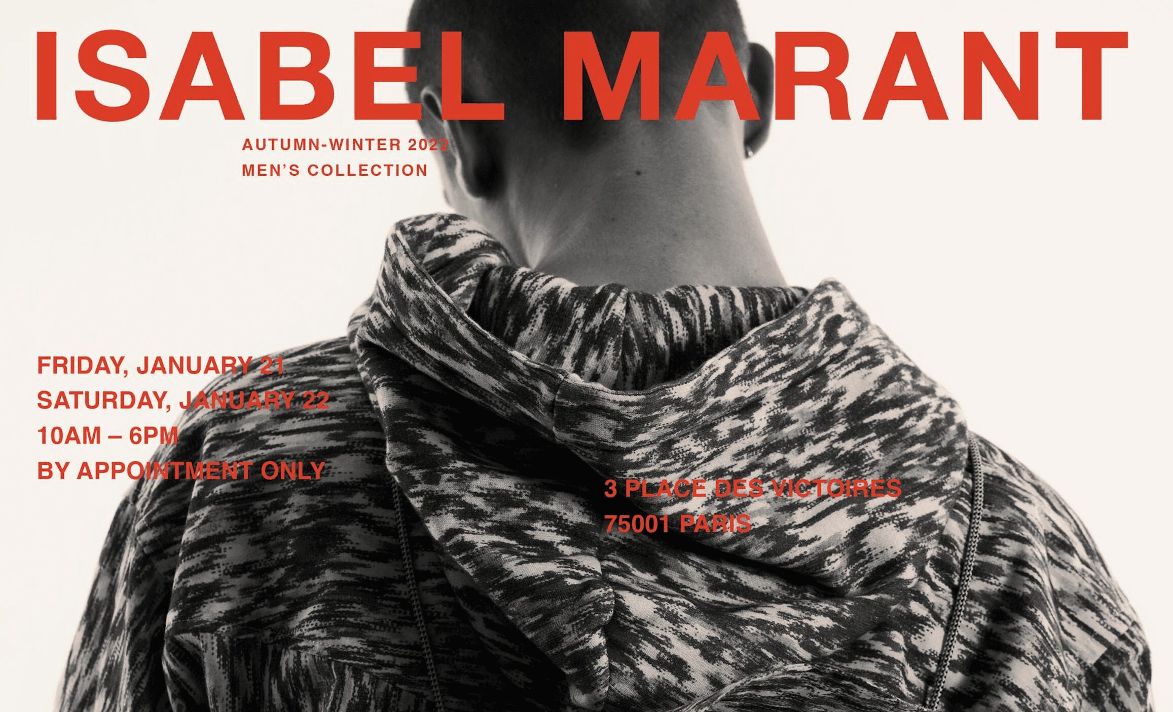 Isabel Marant Autumn-Winter Men's 2022. Image courtesy of Isabel Marant.