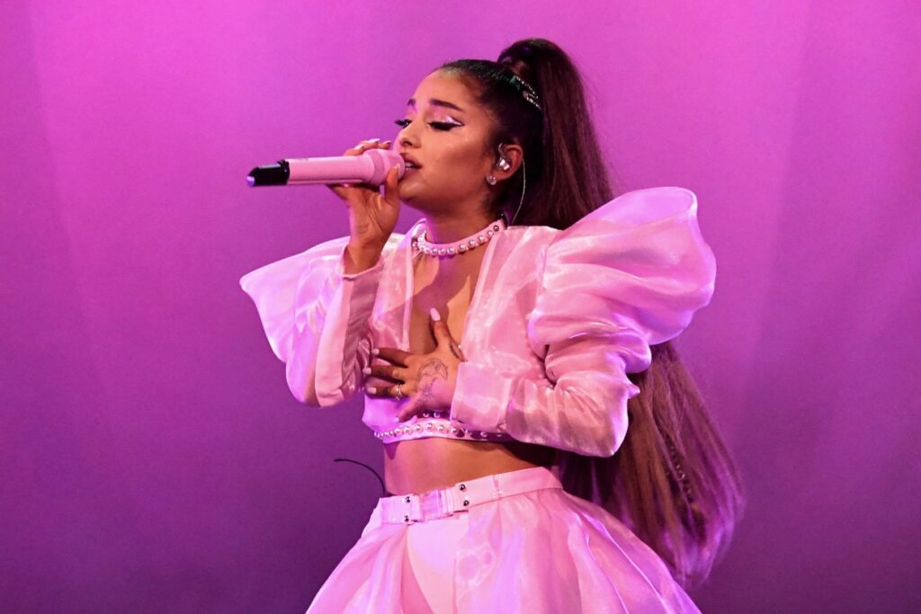 Ariana Grande performs onstage during the Sweetener World Tour at Times Union Center on March 18, 2019 in Albany, N.Y.