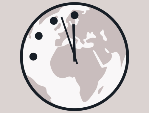 The Doomsday clock moves closer to midnight last Wednesday