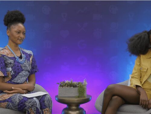 Activist and Designer Kheris Rogers at a Google Panel
