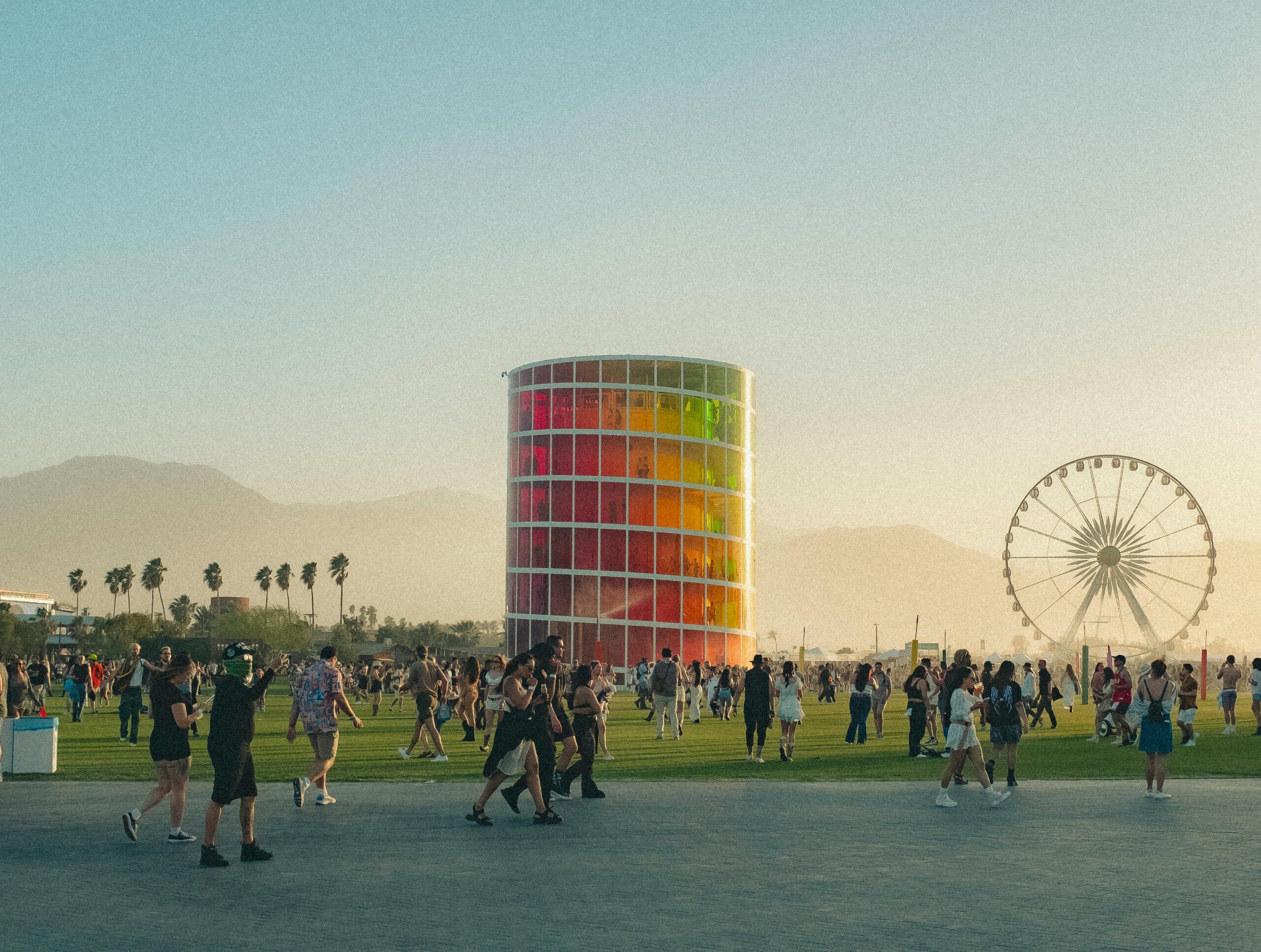 People at Coachella Music Festiva